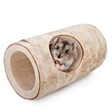 Niteangel Hamster Hideout Tree Trunk Tunnel for Dwarf Syrian Hamsters Gerbils and Small Animals (Small Tunnel - for Dwarf)