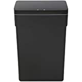 13 Gallon Trash Can Automatic Kitchen Trash Can Touch Free High-Capacity Garbage Can with Lid for Bedroom Bathroom Home Office 50 Liter (Black, 1)