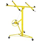 Drywall Lift Rolling Panel Hoist Jack Lifter Construction Caster Wheels Lockable Tool (16FT)