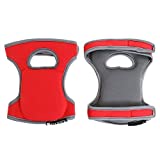 Comfortable Knee Pads for Scrubbing floors, Gardening, Yoga & Construction - Kneeling - Multi-use and Light Neoprene Fabric - Color Red - Adaptable Straps - Men and Women - Stylish and Unique design