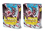 Dragon Shield Bundle: 2 Packs of 60 Count Japanese Size Mini Matte Card Sleeves - Matte Pink