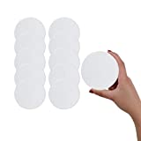 HOME MASTER HARDWARE 3 1/4 in Self Adhesive Wall Protector Guard Door Knob Stopper Smooth Surface Rigid Vinyl Wall Protection Pad White 10 Pack