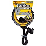 Tonka Mega Tread Rope Tug Dog Toy, Lightweight, Durable and Water Resistant, 15 Inches, for Medium/Large Breeds, Single Unit, Yellow/Black