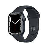 Apple Watch Series 7 GPS, 41mm Midnight Aluminum Case with Midnight Sport Band - Regular