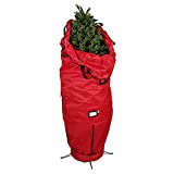 [Red Upright Tree Storage Bag] - 9 Foot Christmas Tree Storage Bag | Store Your Artificial Trees up to 9 Feet Tall - Keep Your Fake Tree Assembled | Hides Under Tree Skirt When Your Tree Is in Use
