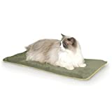 K&H Pet Products Thermo-Kitty Mat Heated Pet Bed Sage 12.5 X 25 Inches