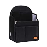 IN Backpack Organizer Insert,Nylon Organizer Insert for Backpack Rucksack Shoulder Bag Woman MCM divider foldable … (black)