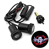 iNewcow Skull Skeleton Car Door LED Projector Light Courtesy Welcome Logo Light Shadow Ghost Laser Lamp for All Cars (2PCS)