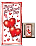 Beistle Happy Valentine's Day Door Cover, 30-Inch by 5-Feet, 1 Per Package