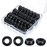 30 Pack 3/4 Inch Rubber Grommet with Storage Box, Waterproof Rubber Grommet Kit Rubber Gasket Hole Plug for Flow Hydroponic System, Rubber Bucket, Automotive, Cable, Plumbing