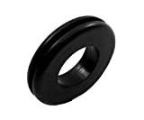 Large Rubber Grommet 3/4" Inner Diameter - Fits 1 1/8" Panel Hole in 1/8" Thick Panel - SBR Rubber (6)