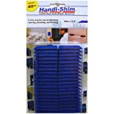 Handi-Shim, Blue HS1440BL Plastic Construction Shims/Spacers, 40 Pack, 1/4-Inch, 40