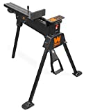 WEN Saw Horse Work Bench, 600-Pound Capacity Portable Clamping with Non-Marring Jaws (WA601)