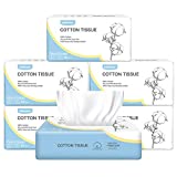 Winner Soft Cotton Tissue, Dry Baby Wipes Size 7.8x7.8 inches, Great for Sensitive Skin, Used as Facial Tissue, Baby Washcloths, Makeup Wipes, Disposable Cleansing Cloths, 480 Counts