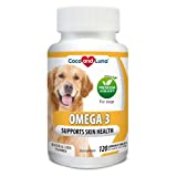 Omega 3 for Dogs - Salmon Oil for Dogs - Itch Relief, Brain Health, Skin and Coat, DHA EPA Fatty Acids, Immune Support - 120 Chew-able Tablets