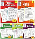 Scholastic Success With - Grade 2 Complete Set (5 Books): Addition&Subtraction 2, Math 2, Grammar 2, Reading Comprehension 2 and Writing 2