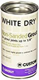 Custom Building Product WDG1 1lb White Non-Sanded Tile Grout, 1-Pound, No Color