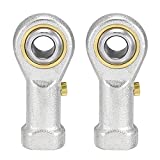 uxcell PHSB4 Rod End Bearings 1/4-inch Bore Pre-Lubricated Bearings 1/4-28 Female Thread Right Hand 2pcs