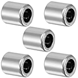 uxcell RC040708 Needle Roller Bearings, One Way Bearing, 1/4" Bore 7/16" OD 1/2" Width 5pcs