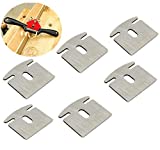 LinaLife 6 pack Sharpen Metal Blade for 9" Adjustable SpokeShave Hand Plane for Woodworking,Wood Craft,Wood Carver,Guitar,Chair Blade length:45mm(1.78'') hardness: 58-60HRC