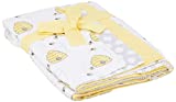 Hudson Baby unisex baby Cotton Flannel burp cloths, Bee, One Size US