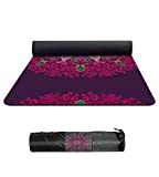 nuveti TPE Large Yoga Mat Non-Slip Exercise Fitness Mat with Carry Bag Eco Friendly Yoga Mats for Women 72"x32" Extra Thick 6mm for Home, Pilates and Floor Exercises Workout Mats