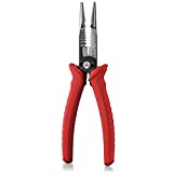 NEIKO 02038A 6-in-1 Wire Service Tool | 8-1/2" Length | Gripper, Crimper, Stripper, Cutter, Extractor, Electrician Plier