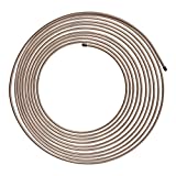 4LIFETIMELINES True Copper-Nickel Alloy Non-Magnetic Brake Line Tubing Coil - 3/8 Inch, 25 Feet