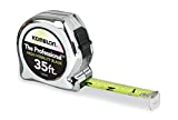 Komelon 435HV High-Visibility Professional Tape Measure, 35-Feet by 1-Inch, Chrome