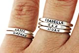 Teeny Tiny Stacking Sterling Silver Ring By Hannah Design Personalized Ring *shipping daily!*