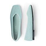VIVAIA Margot Women's Casual Flats Slip on Washable Ballet Shoes Square-Toe Style Mint Green
