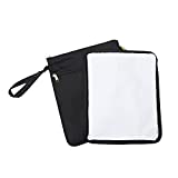 V-COOOL Wet Bag for Baby, Pumping Bag Wet/Dry Bag for Breast Pump Parts, Waterproof Wet Bag Storage Size 12.6” x 10.6” Easy to Clean Wet Dry Bag for Travel (Black)