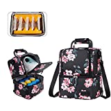 V-COOOL Breast Pump Bag Backpack Cooler Bag and Moistureproof Lunch Bag Double Layer for Work Moms(Violet)