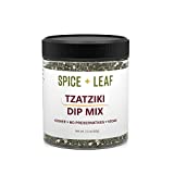 Premium Tzatziki Dip Mix by Spice + Leaf - Vegan Kosher No Preservatives Spice Blend Used to Make Dip, Fish, Chicken Salad, 2.2 oz