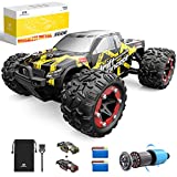 DEERC Brushless RC Cars 300E 60KM/H High Speed Remote Control Car 4WD 1:18 Scale Monster Truck for Kids Adults, All Terrain Off Road Truck with Extra Shell 2 Battery,40+ Min Play Car Gifts for Boys