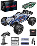 BEZGAR HM162 Hobby Grade 1:16 Scale Remote Control Truck, 4WD Top Speed 40+ Kmh All Terrains Electric Toy Off Road RC Monster Vehicle Car Crawler with 2 Rechargeable Batteries for Boys Kids and Adults