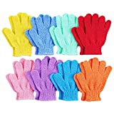 8 Pairs Exfoliating Shower Gloves,Double Sided Exfoliating Bath Gloves Deep Clean Dead Skin for Spa Massage Beauty Skin Shower Scrubber Bathing Accessories.-8 Multi-Colors