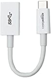 Amazon Basics USB Type-C to USB 3.1 Gen1 Female Adapter - White, 10-Pack