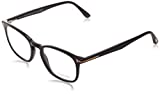 Eyeglasses Tom Ford FT 5505 001 Shiny Black, Rose Gold"t" Logo, 52-19-145