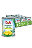 Dole Canned Pineapple Tidbits in 100% Fruit Juice, 20 Oz, 12 Count