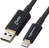 Amazon Basics USB Type-C to USB-A Male 3.1 Gen2 Adapter Charger Cable - 3 Feet (0.9 Meters) - Black