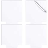 4 Pieces Clear Acrylic Sheets 4mm Thick Plastic Acrylic Panel Transparent Acrylic Board with Protective Paper for LED Light Bases Signs DIY Crafts