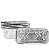 DcYourHome 20-Pack Aluminum Drip Pans/Rear Grease Cup Tray Liner for Blackstone 17“ 22“ 28“ 36“ Griddle/Pro-Series，Blackstone with Side Grease Discharge (12-Pack)