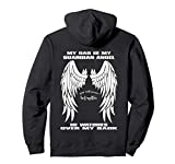 My Dad Is My Guardian Angel Pullover Hoodie - Text on Back