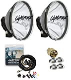 LightForce 240 Blitz Lights Combo - Includes 240 Blitz Lights, 12V Wiring Harness and Security Nut Kit