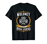 Moloney Irish Name Gift Vintage Ireland Family Surname T-Shirt