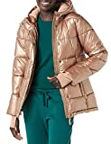 Amazon Essentials Women's Heavy-Weight Hooded Puffer Coat, Metallic Taupe, XX-Large