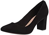 Clarks Women's Aubrie Sun Pump, Black Suede, 12