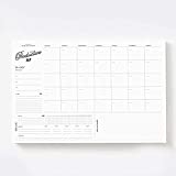 Bliss Collections Monthly Planner with 18 Undated 12 x 18 Tear-Off Sheets - Productive AF Motivational Calendar, Organizer, Scheduler and Tracker for Organizing Goals, Tasks, Notes, to Do Lists