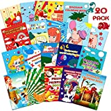 20PCS Coloring Books for Kids Ages 4-8 (5.1 x 7 inch),Bulk Coloring Books for Kids Ages 2-4,Small Kids Birthday Party Gifts Classroom Activity Includes Unicorn, Mermaid, Alpaca, Dinosaur, Fruits, Car